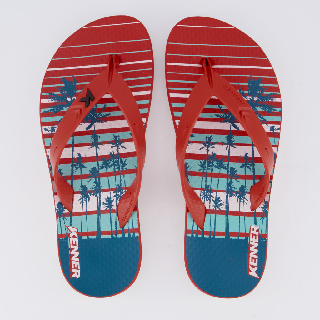 Chinelo Kenner Summer Aloha Feminino Vermelho em Oferta na Shopee