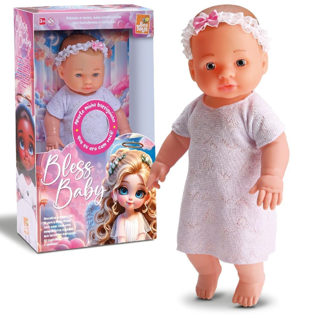 Boneca Bebê Oração Bless Baby Reza O Pai Nosso - Bee Toys