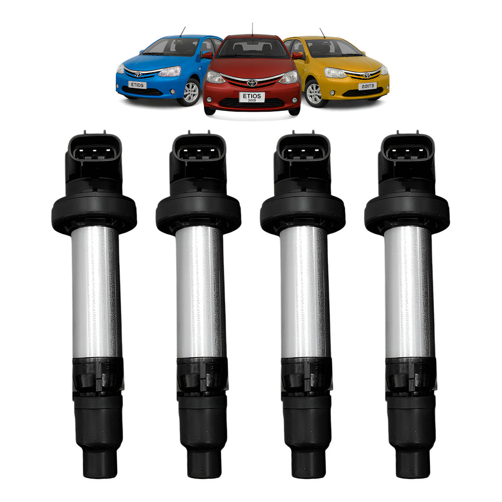 4 Bobina De Ignição - Etios 1.3 1.5 16v Flex