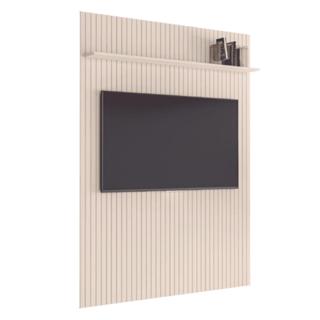 Painel para TV Até 70 Polegadas 1,80x2,40m Ripado com Prateleira Arbo Off White EDN em Oferta na Shopee