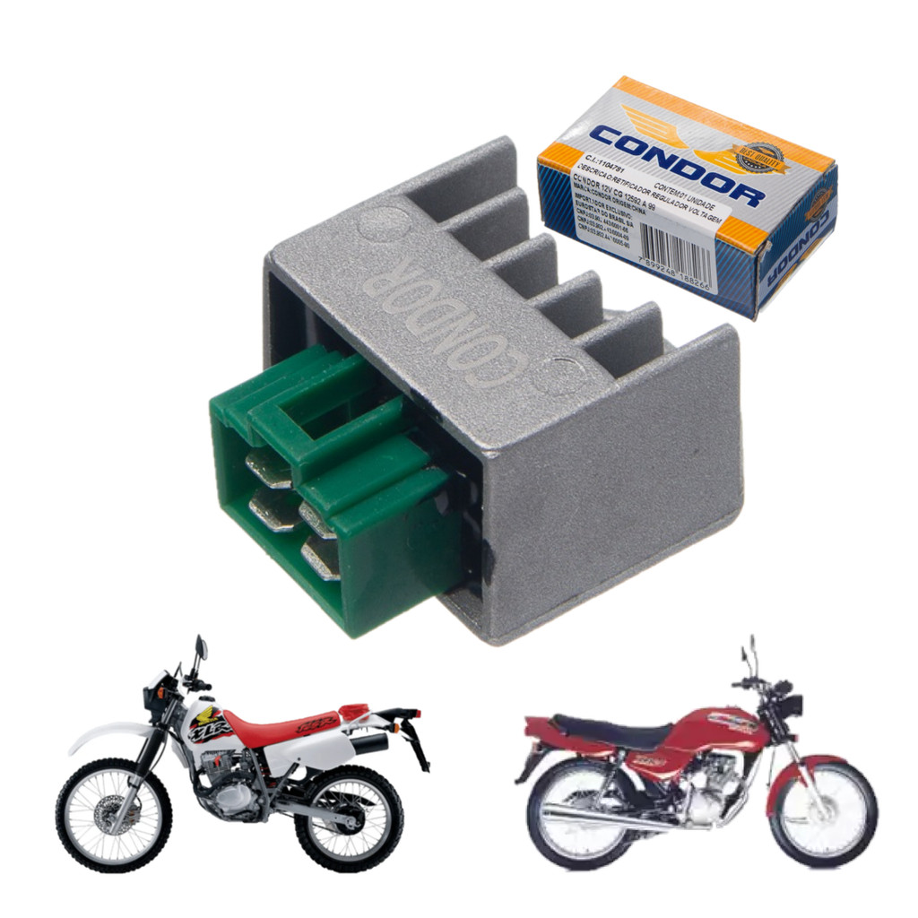 Retificador Regulador Voltagem 12v  Xlr Cg 125 1992/2002 Condor Original em Oferta na Shopee