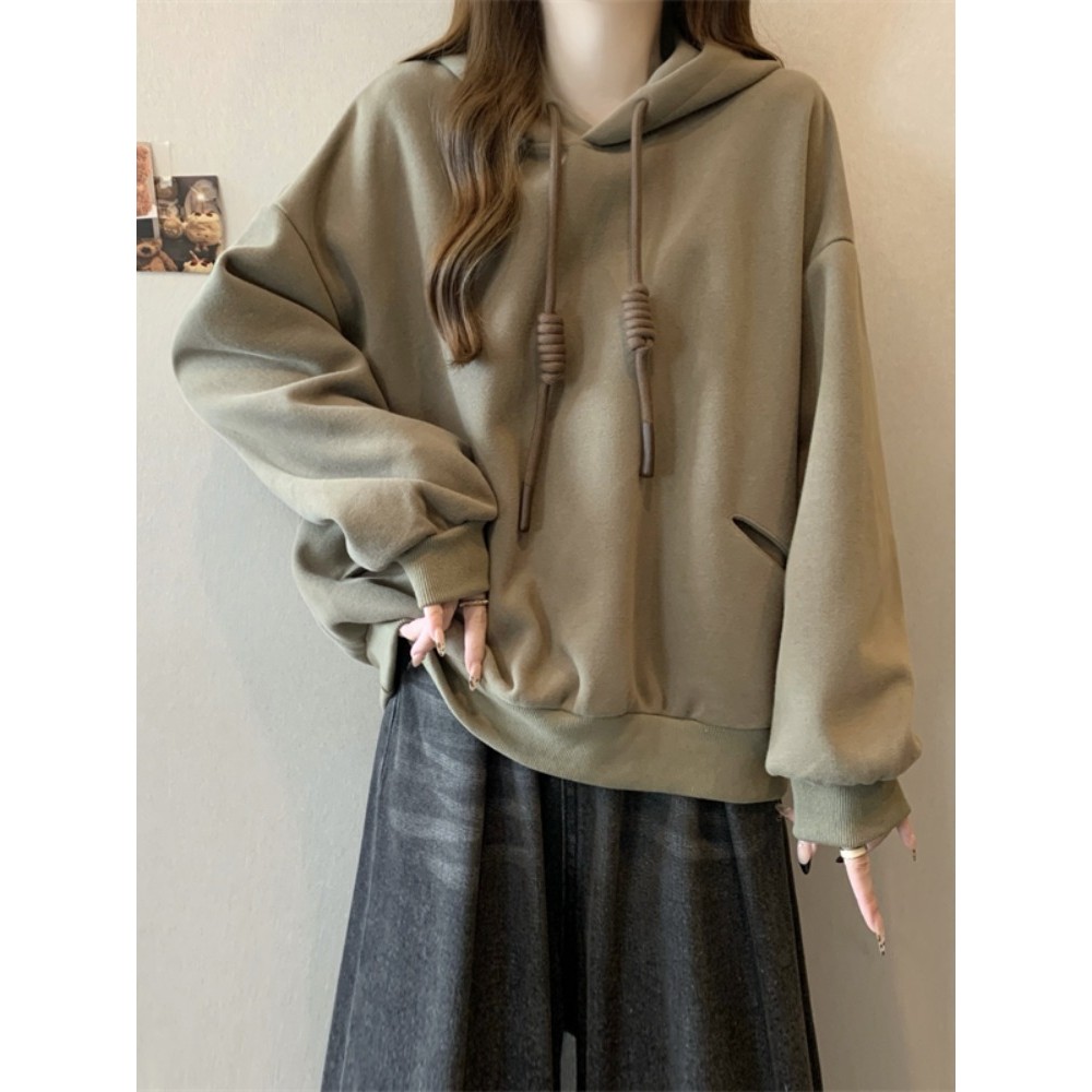 2026 primavera novo estilo de venda quente moletom com capuz jaqueta Plus Size roupas femininas gordura mm mais magro ol