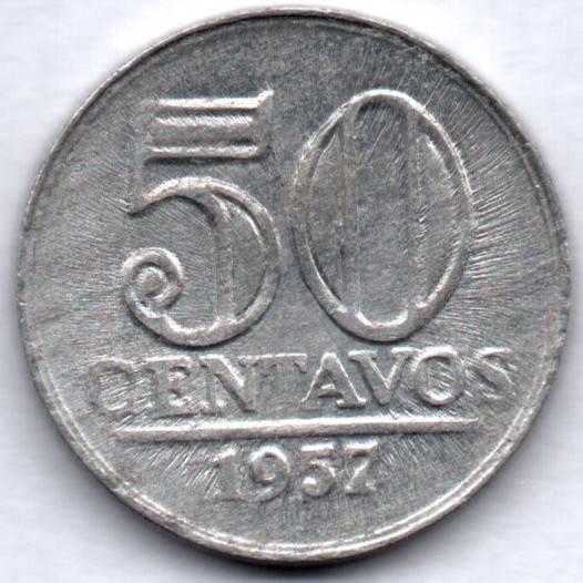 Moeda de 50 Centavos 1957 MBC