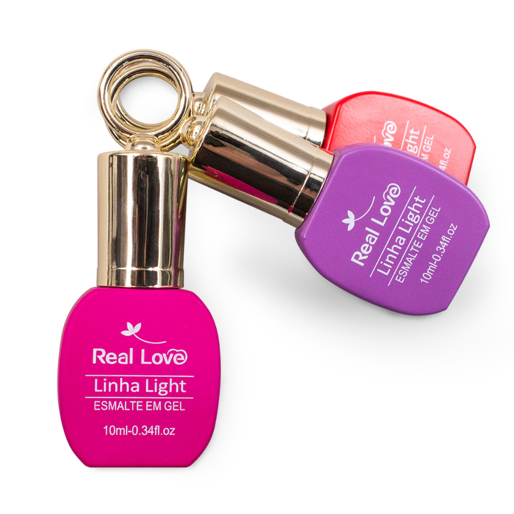 Esmalte em Gel com Tampa Chaveiro Linha Light Real Love 10ml em Oferta na Shopee