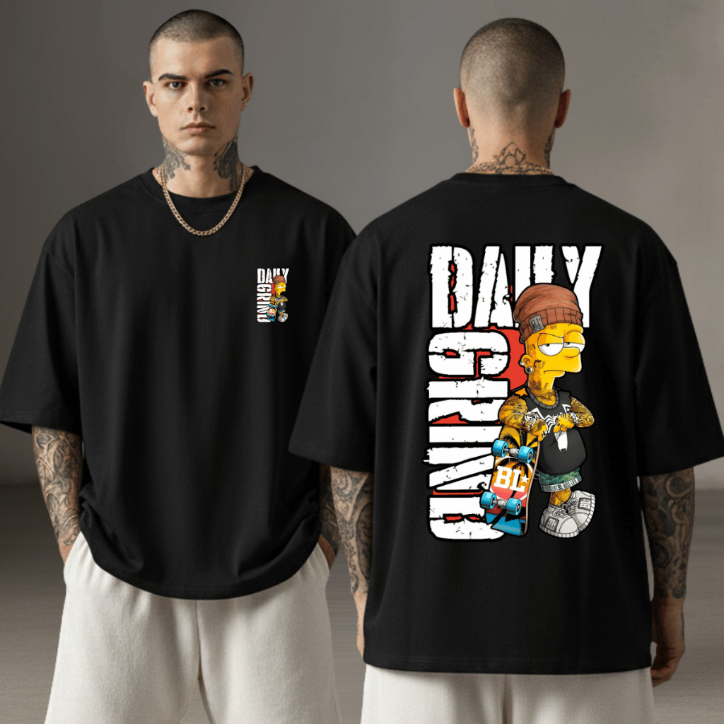 [Camiseta Premium em Algodão Puro]GXG Camiseta Masculina Oversized Blusa Long Line Over 100% Algodão Estampas Streetwear