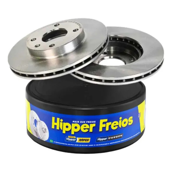 Par Disco Freio HIPPER FREIOS Ventilado Agile Astra Celta Corsa Ipanema Kadett Monza Prisma 1.0 1.4 1.6 8V 1.0 1.6 16V