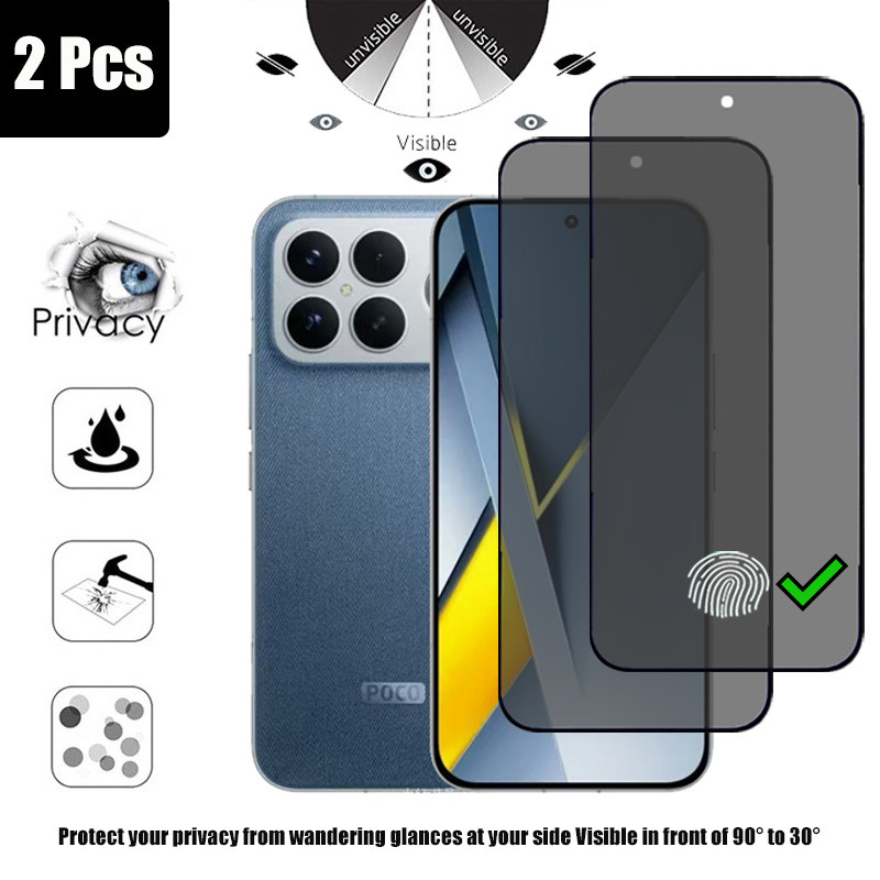 1-2 Pcs POCO F8 Ultra 5G Protetor De Tela De Privacidade De Vidro Temperado Anti-Espionagem Para Xiaomi C85 M7 Plus F7 F