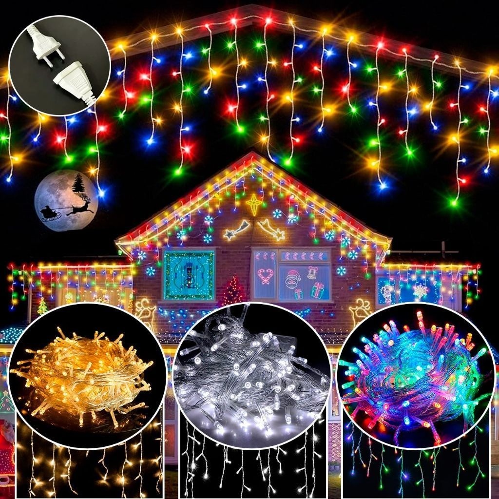 Pisca Pisca 10Metros 100Leds Luz Coloridos 110V 220V Iluminação De Natal E Decoração De Festa