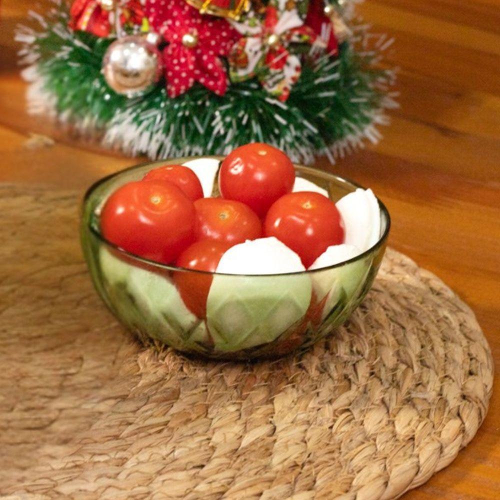 Tigela Bowl 310 ml Plástico Verde Glamour Plasútil