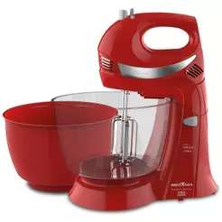 Batedeira Britânia Diamante Cristal Double Mixer Vermelha 550W 110V
