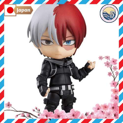 Nendoroid My Hero Academia THE MOVIE World Heroes Mission Shoto Todoroki Stealth Suit Ver. Figura articulada pintada em