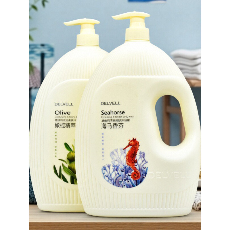 Deville Gel de banho cavalo marinho Perfume refrescante rejuvenescedor pele hidratante nutritivo pele fragrância de long