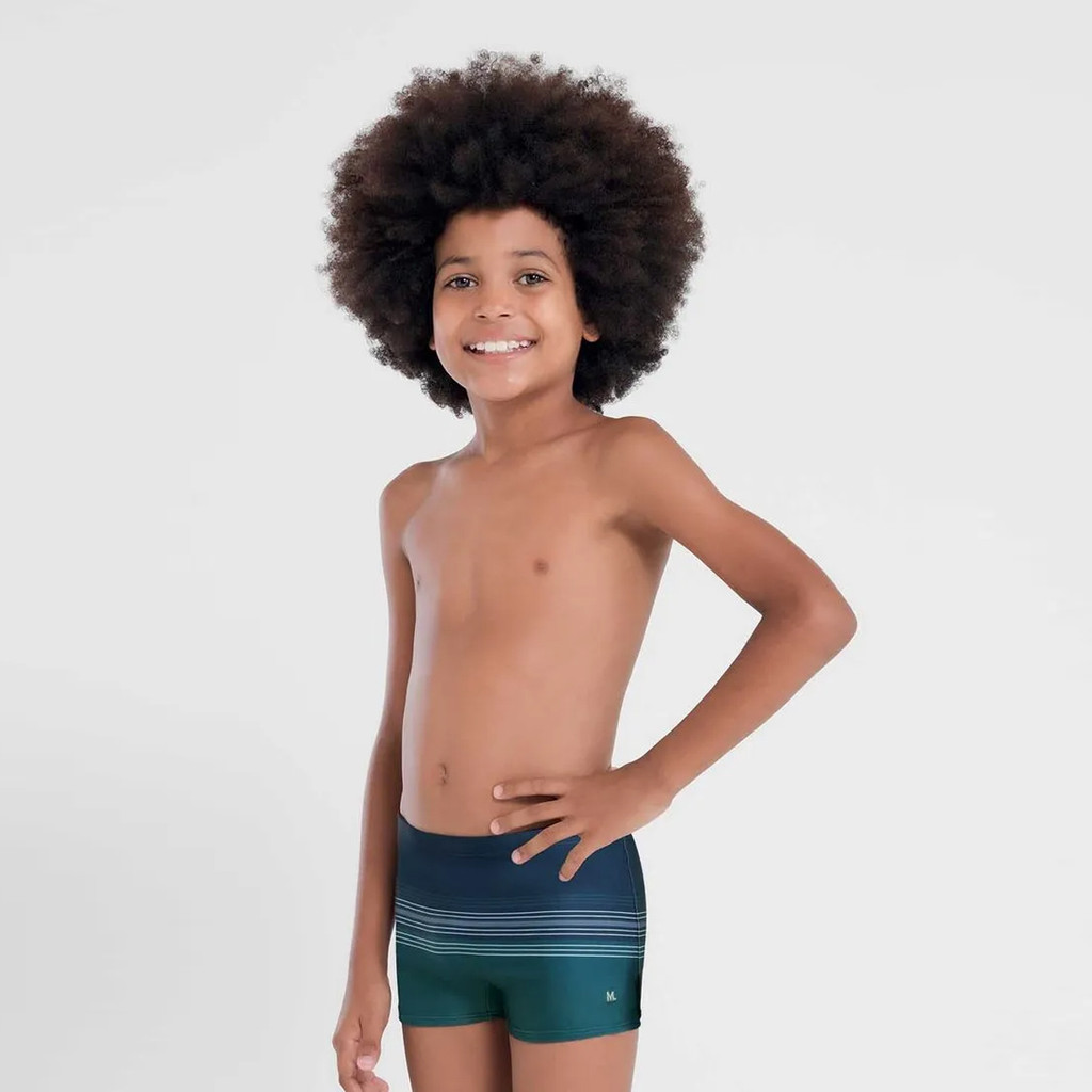 Sunga Boxer Infantil Estampada Listrada Mash 310.91