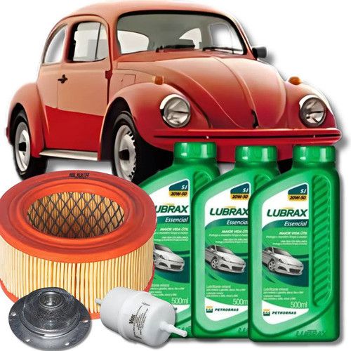 Kit Troca De Oleo Fusca 1300/1500/1600 Carburacao Simples