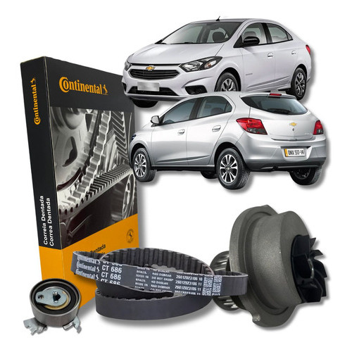 Kit Correia Dentada Tensor Bomba Dagua Agile 1.4 em Oferta na Shopee