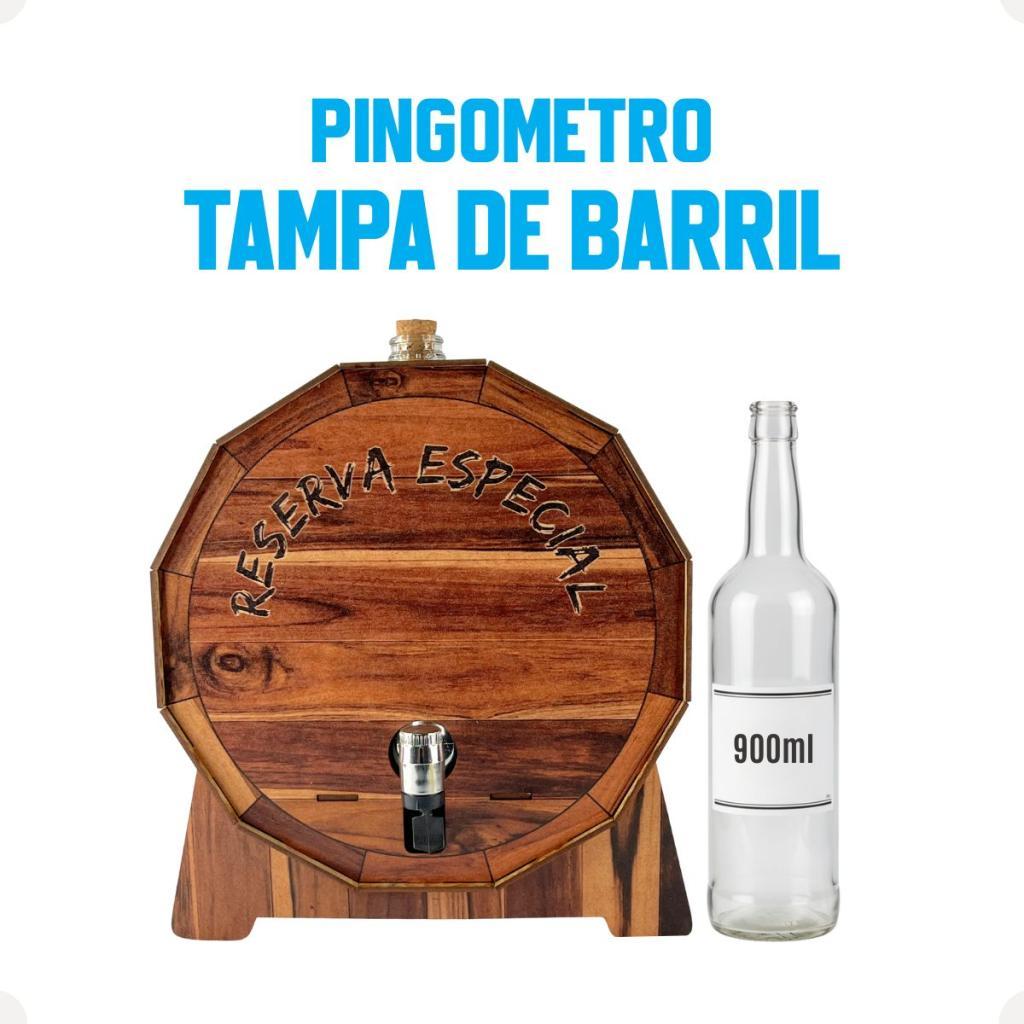 Pingômetro Tampa De Barril Em Mdf Decorativo Bar Cachaça Presente Criativo Para Churrasco