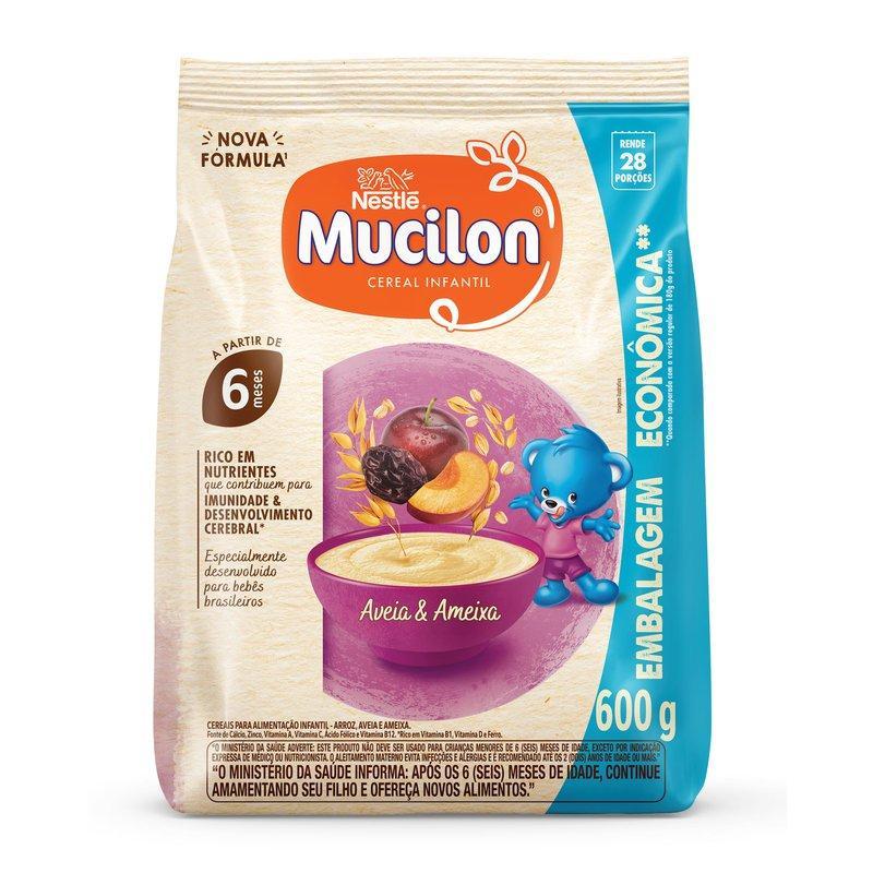 Cereal Infantil Mucilon Aveia e Ameixa 600mg em Oferta na Shopee
