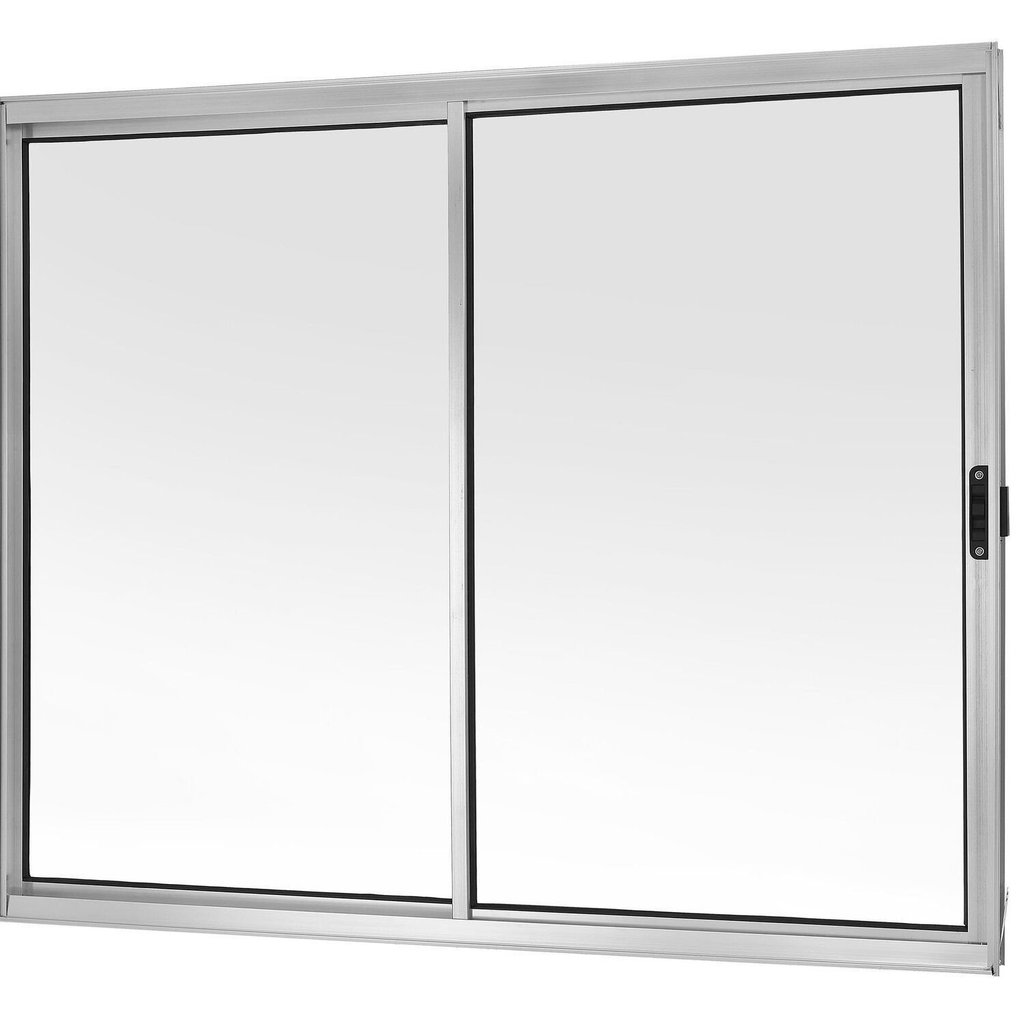 Janela Correr 2 Folhas Móveis sem Grade Vidro Liso 120x100cm Brilhante Ecosul Esquadrisul