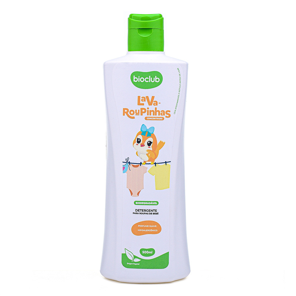 Lava Roupas Concentrado Detergente Natural 500ml - Bioclub