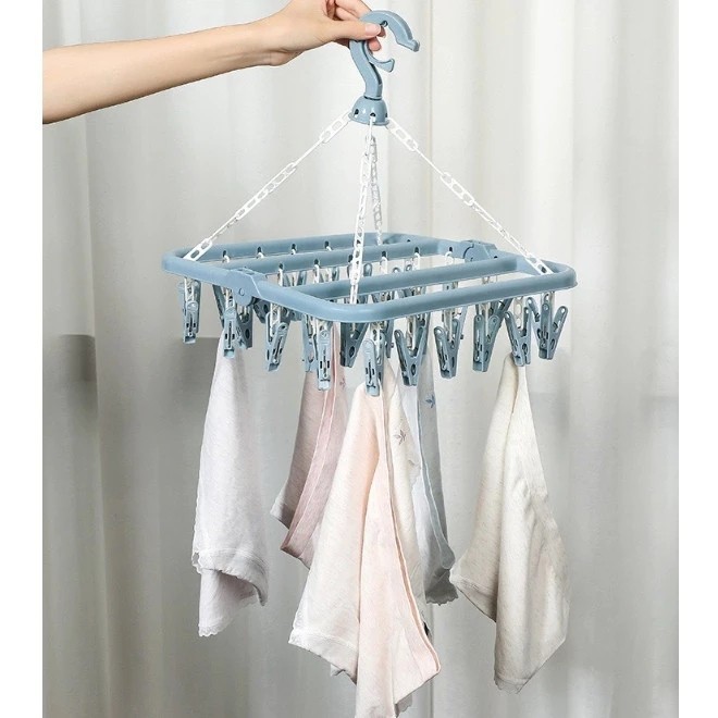 Varal Roupa Intima Pendura Cueca Prendedores Gancho Calcinha Meia Seca Roupa Banheiro Lavanderia