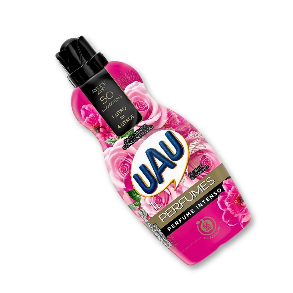Amaciante Concentrado UAU Perfumes Flores e Sonhos 1L · foto 2
