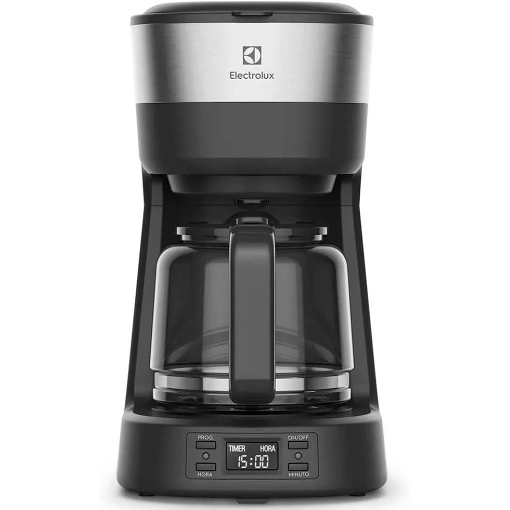 Cafeteira Elétrica Electrolux 30 Xícaras Experience Programável Com Timer Inox Preta (ECM25) - 127V em Oferta na Shopee
