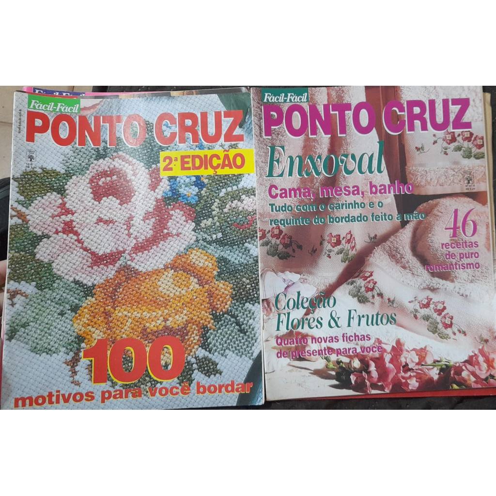 Revista Artesanato Fácil Fácil Ponto Cruz Nº Nº 420-B e 7-B e 420 de Revista