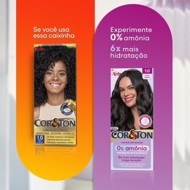 Detalhes do Tintura Cor & Ton 0% Amônia Preto Intenso 1.0