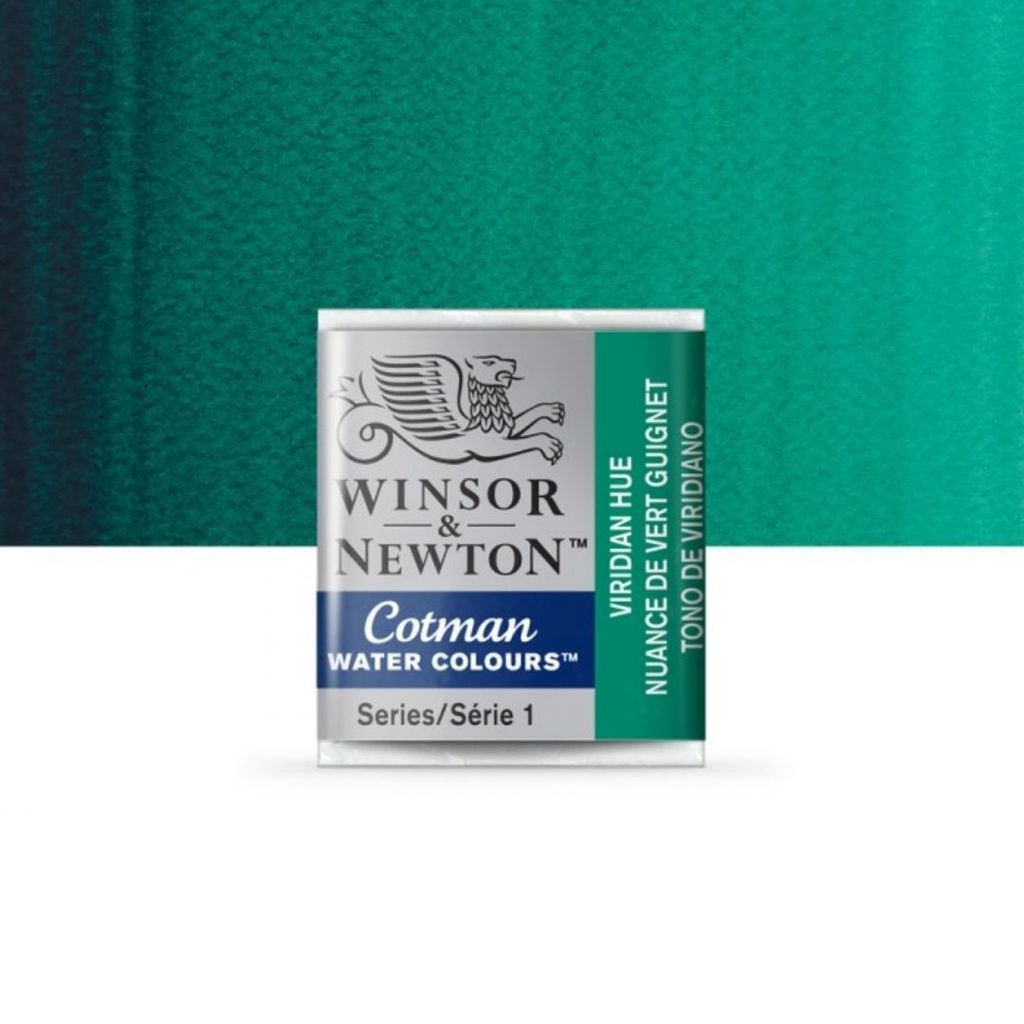 Aquarela Pastilha Winsor & Newton Cotman 696 Viridian Hue S1 0301696