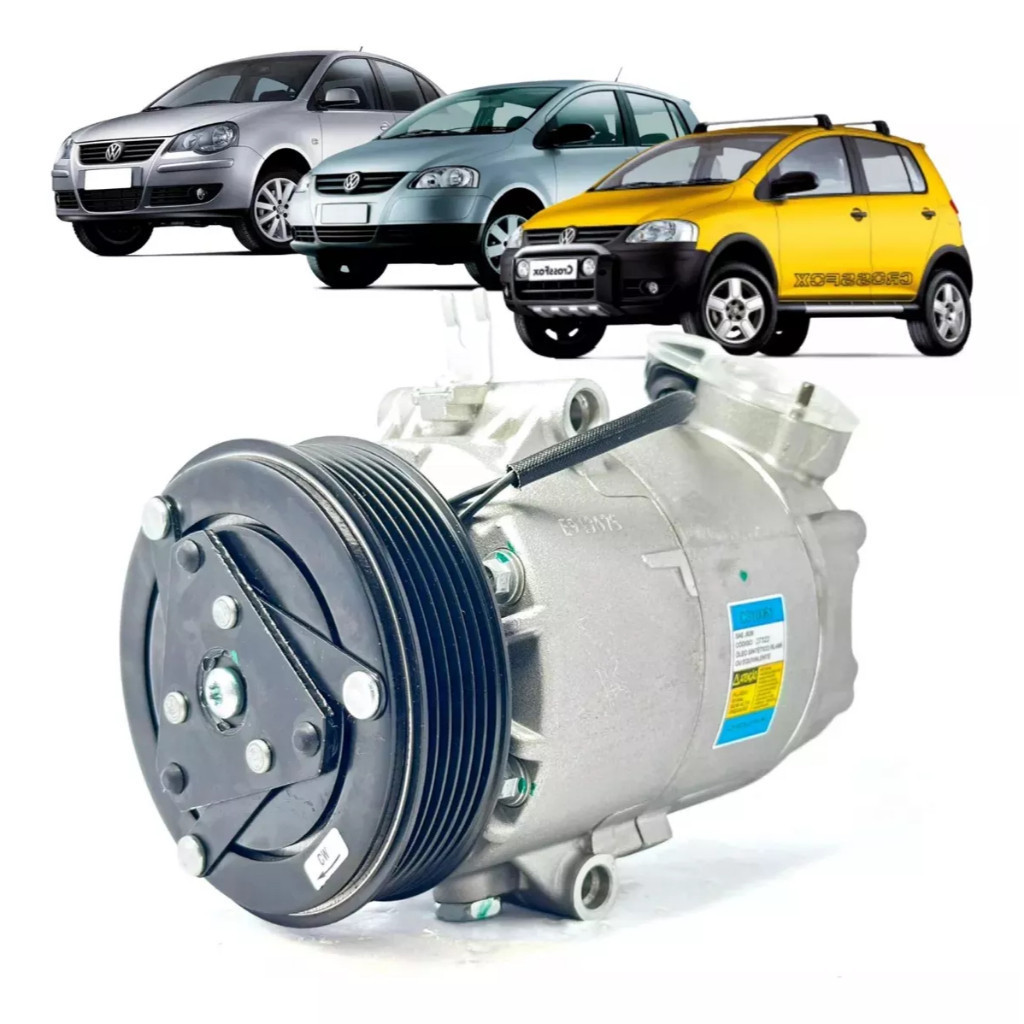 Compressor De Ar Fox / Space Fox / Cross Fox / Polo 6pk Delphi  Lacrado NV nf