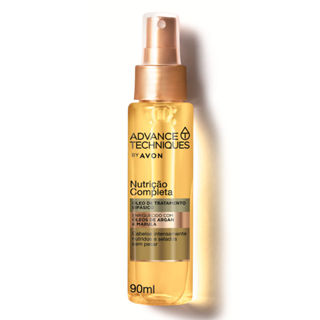 Óleo de Tratamento Bifásico Advance Techniques Avon Nutrição Completa com Óleo de Arga e Marula 90ml em Oferta na Shopee