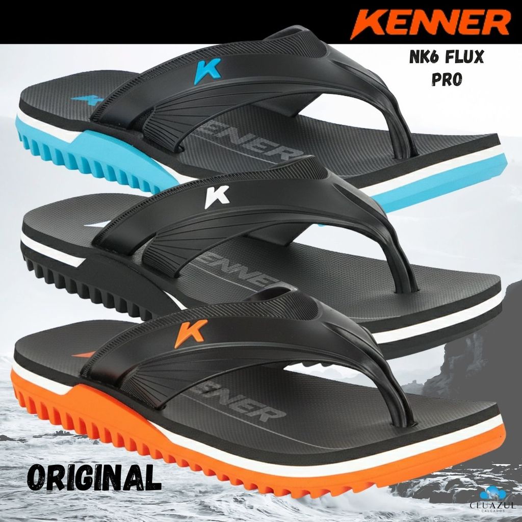 Chinelo Kenner  NK6 Flux Pro Masculino Dedo Piscina Conforto Original em Oferta na Shopee