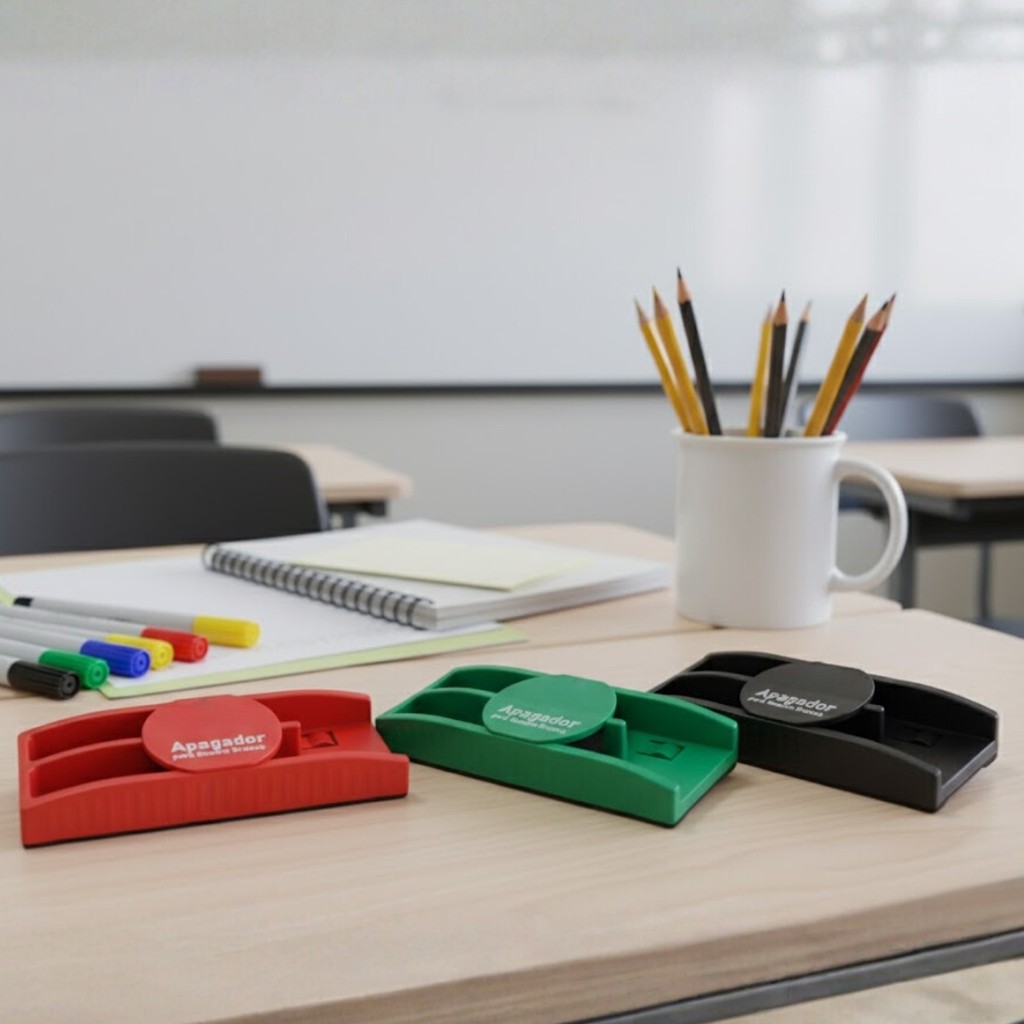 Apagador Magnético Para Quadro Branco Com Imã e Compartimento para Marcadores – Limpeza Prática em Oferta na Shopee