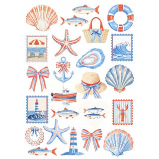 Decalque Hidro Transfer - Mar Verão Praia em Oferta na Shopee