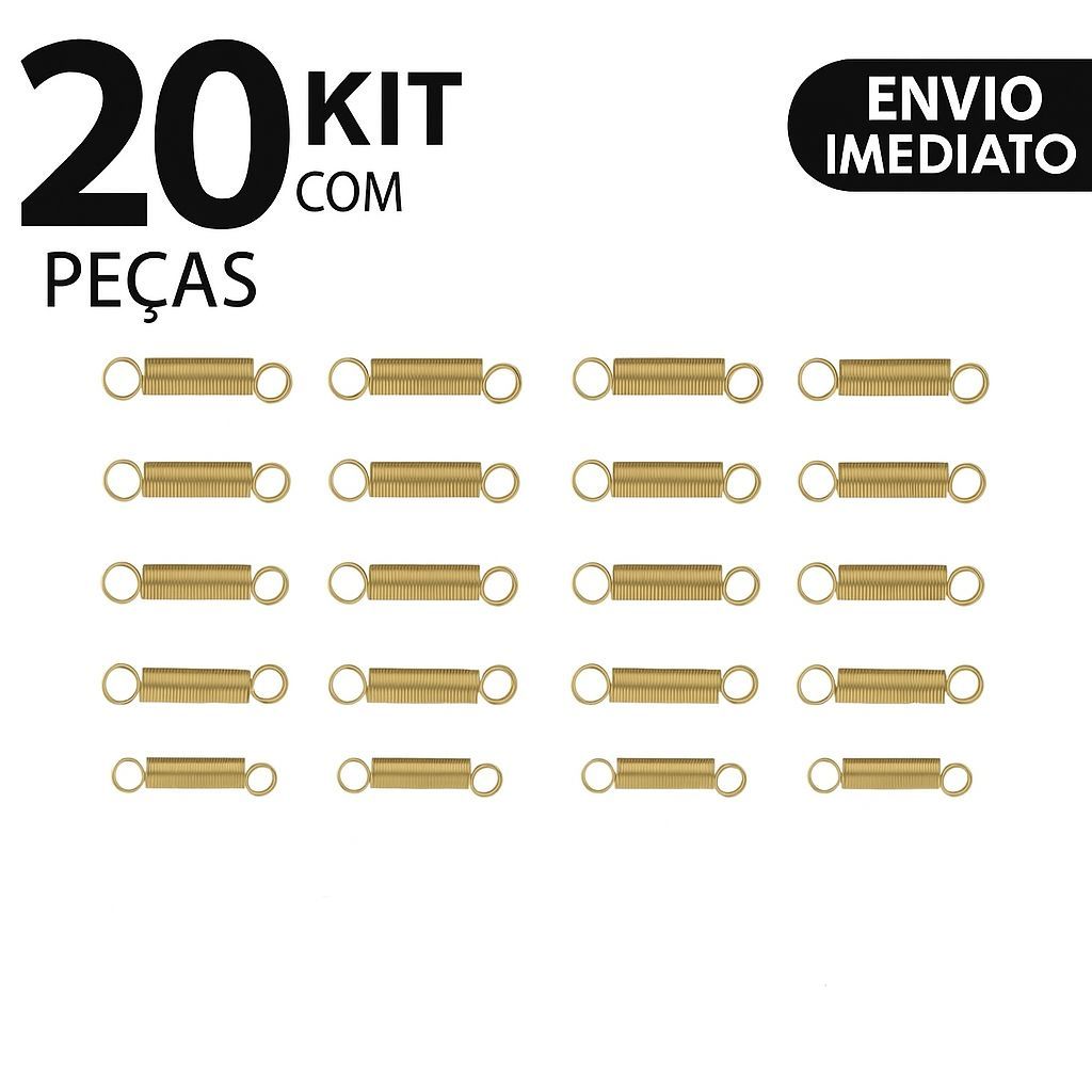 Kit 20 Molas Vara De Suspensão Lavadora Electrolux 6 A 15kg - Máquina De Lavar Ou Kit 10 Molas