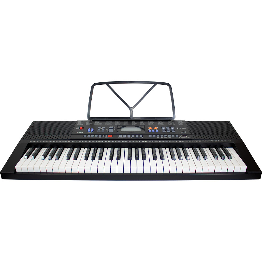 Teclado 5/8 Com Usb Fonte 61 Teclas Spring Tc-261x Cor Preto em Oferta na Shopee