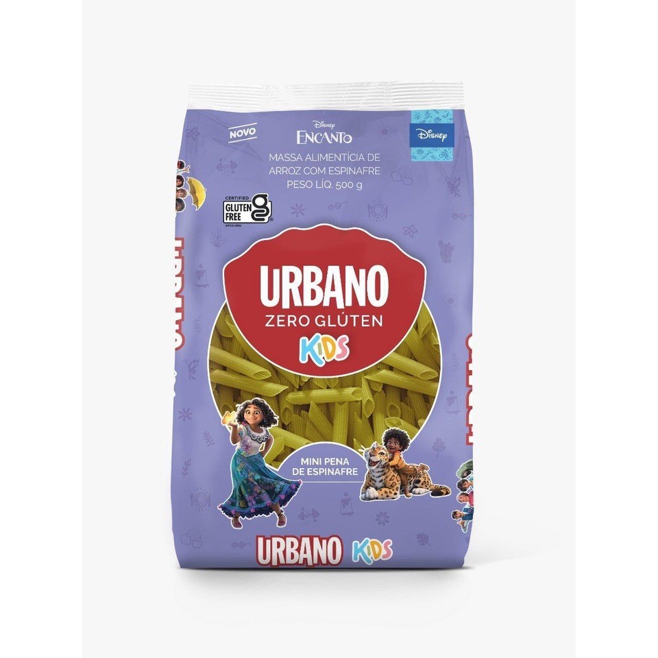Macarrao Kids Encanto Mini Pena Sabor Espinafre Z/ Glut 500G - Urbano/Broto Legal
