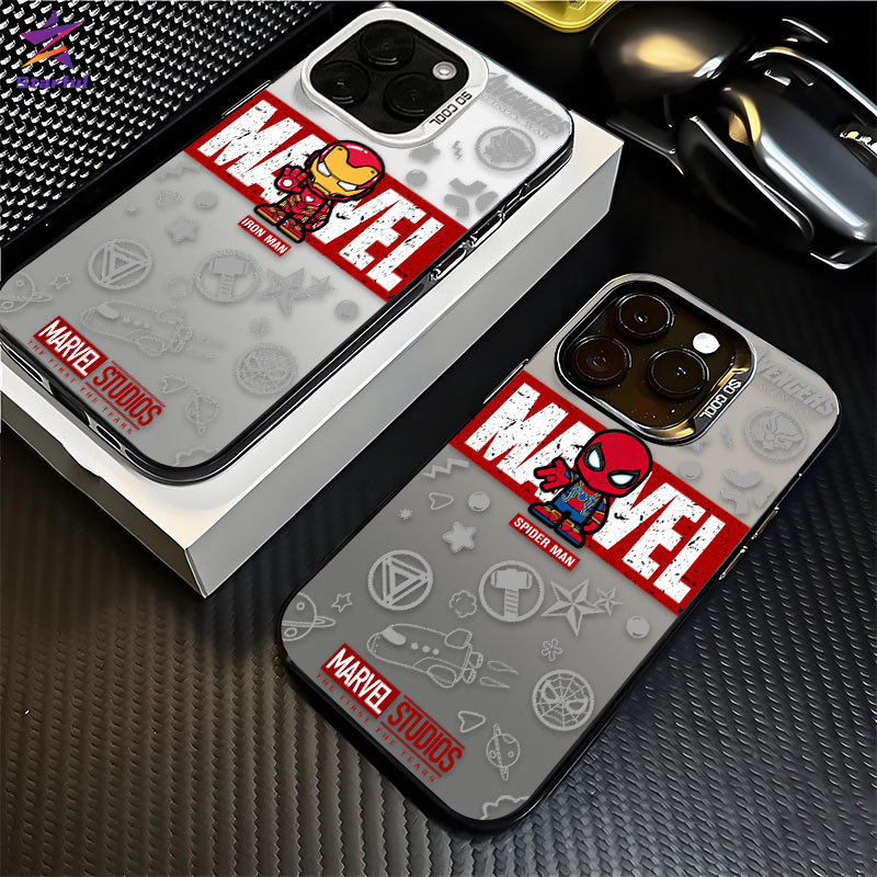 Capa Para Samsung S24 Plus S23 FE S23 Ullta S21 S22 S20 A56 A55 A54 A16 A15 A35 IMD Luxo Fosco Marvel Homem Aranha Starf