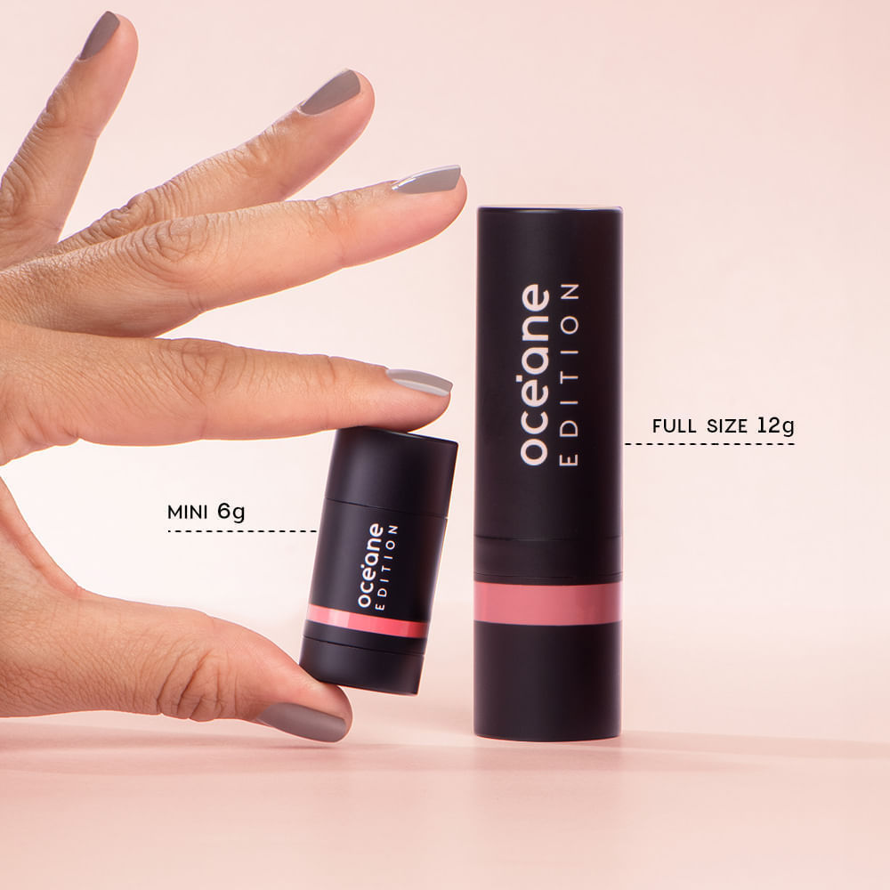 Detalhes do Mini Blush em Bastão Rosa - Blush Stick Pink Océane Edition 6g