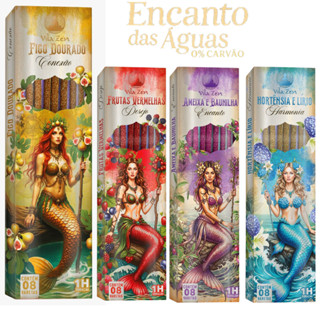 Incenso Vila Zen Linha Encanto das Águas 0% Carvão Cxs 8Var em Oferta na Shopee