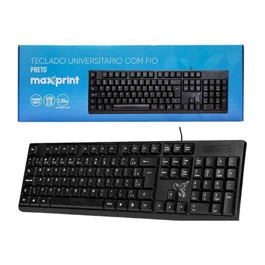 TECLADO OFFICEEASY COM FIO USB2.0 PRETO