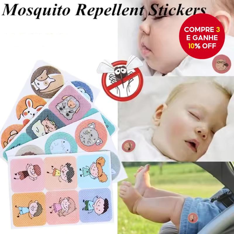 480 Adesivos Repelentes De Insetos Dos Pces , Remendos Não Tóxicos Do Mosquito Com Desenhos Bonitos Animados , Essencial