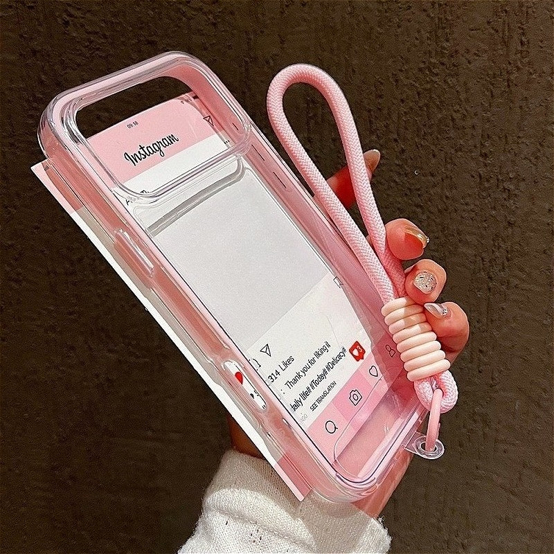 Capa De Telefone Colorida De Cristal Transparente Que Não Amarela Compatível Com iPhone 17 16 15 14 13 12 11 Pro Max Air