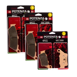 Kit de Pastilhas de Freio Potenza Kevlar-Carbonio Dianteira e Traseira BMW F700GS F750GS F800GS F850GS Adventure