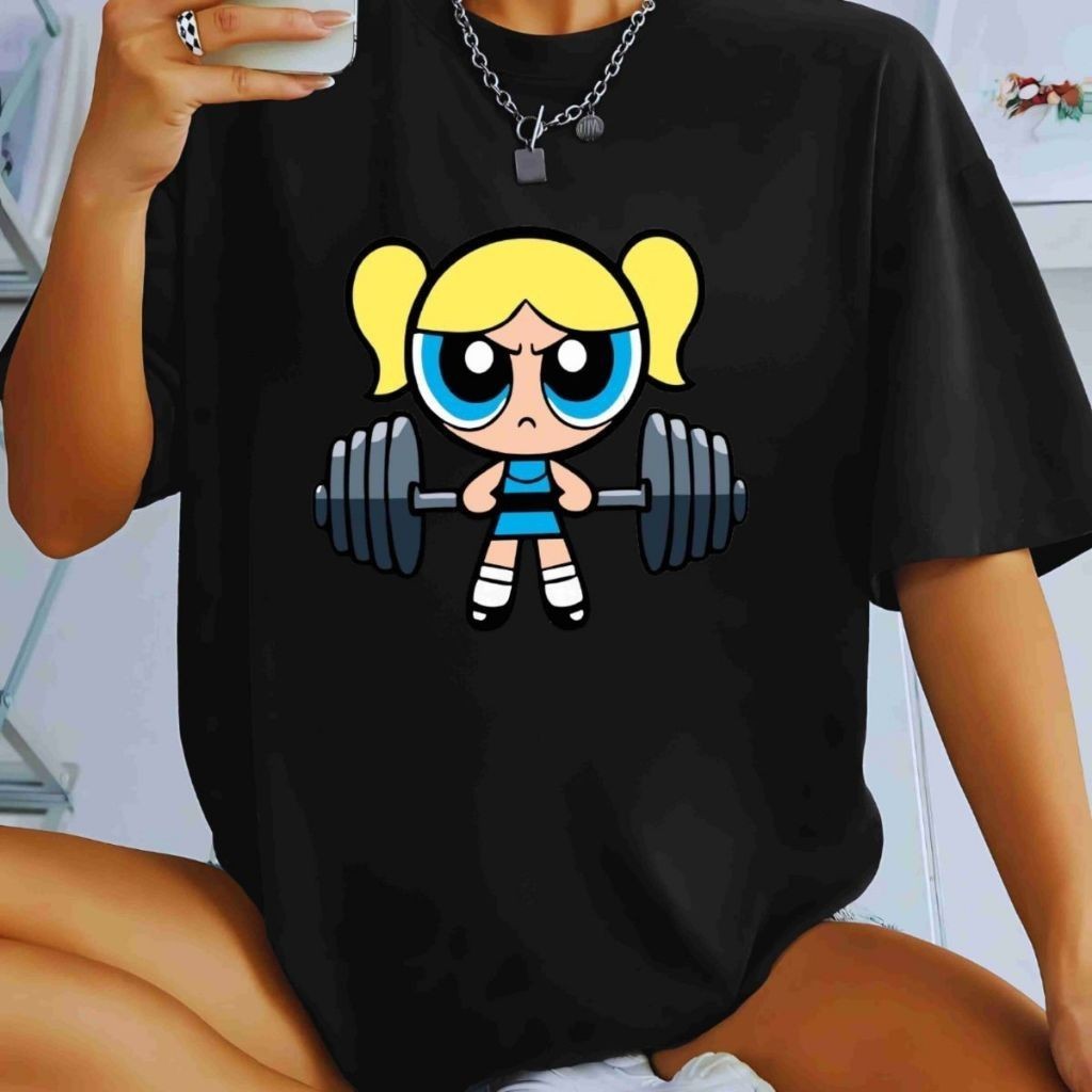 Camiseta Blusa T-Shirt Academia Super Poderosas Streetwear 100% Algodão Premium Lançamento OFERTA