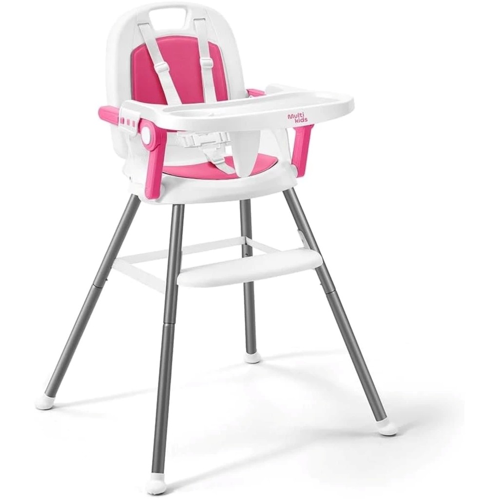 Cadeira de Alimentação 3 em 1 Berry Multikids - Rosa em Oferta na Shopee