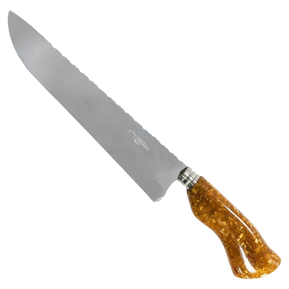 Faca Para Churrasco 10'' Lamina 3mm Mosqueada Cabo Brilhante - Facas Cascavel