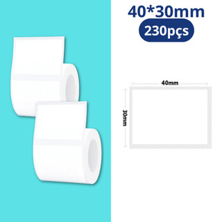 2 Etiqueta 40x30mm Branca (230un) Niimbot B1/b21/b3s em Oferta na Shopee