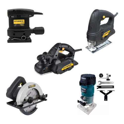 Kit Marceneiro Top Circular Tico Tico Lixadeira Tupia Plaina