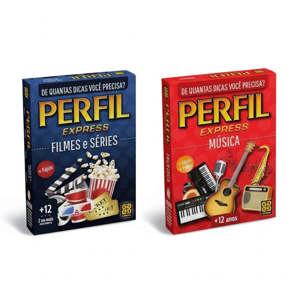 Kit Jogos Perfil Express Grow Filmes e Séries + Música Perguntas e Respostas